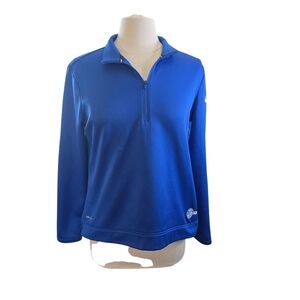 Kiewit Corporation Nike Gold Pullover Sweater Blue Sweater Size Medium Women's